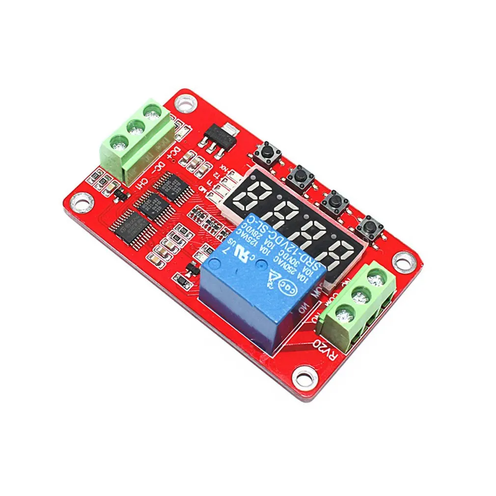

FRM01 DC 12V 1 Channel Multifunction Relay Module Loop Delay Timer Switch Self-Locking Timing Module