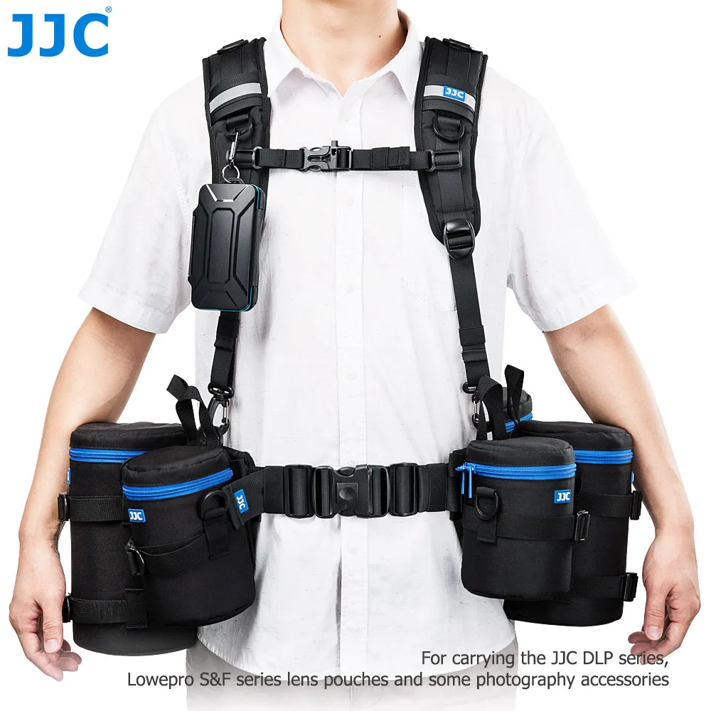 JJC жилет-стиль фотографии ремень и жгут системы для JJC серии DLP, чехлы для объективов серии wepro S& F для Canon Nikon sony Pentax