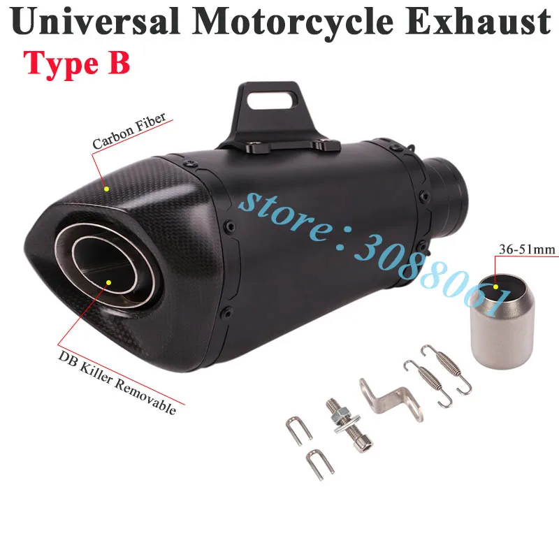 Универсальный Akrapovic мотоцикл Yoshimura выхлопной Escape модифицированный карбоновый глушитель дБ убийца глушитель для TRK502 ER6N Z900 R6 CB400