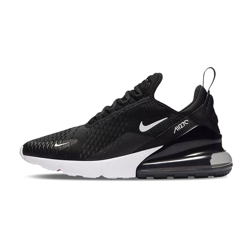 Оригинальные женские кроссовки для бега NIKE Air Max 270, дизайнерские легкие прочные спортивные уличные дышащие кроссовки, AH6789-700 - Цвет: AH6789-001