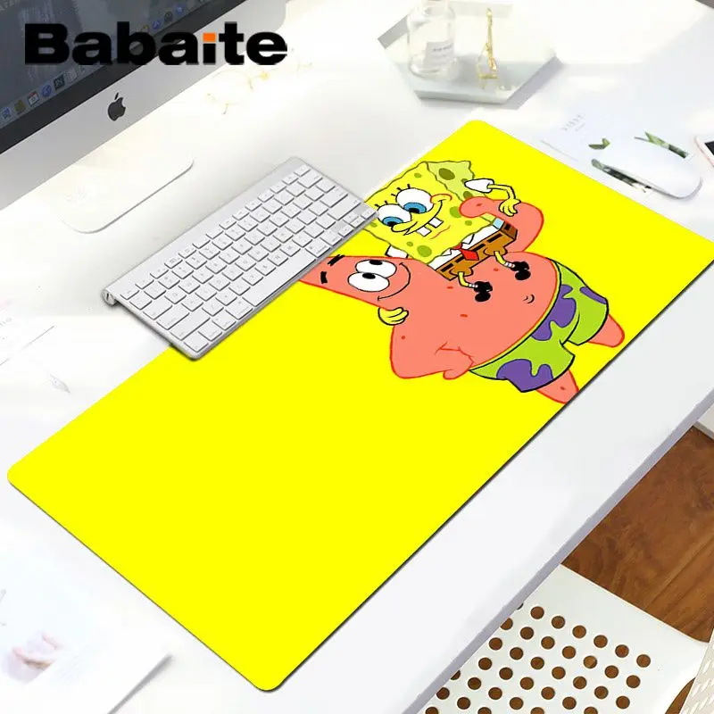 Babaite Губка Боб мультфильм геймер игровые коврики коврик для мыши Комфортный коврик для мыши игровой коврик для мыши