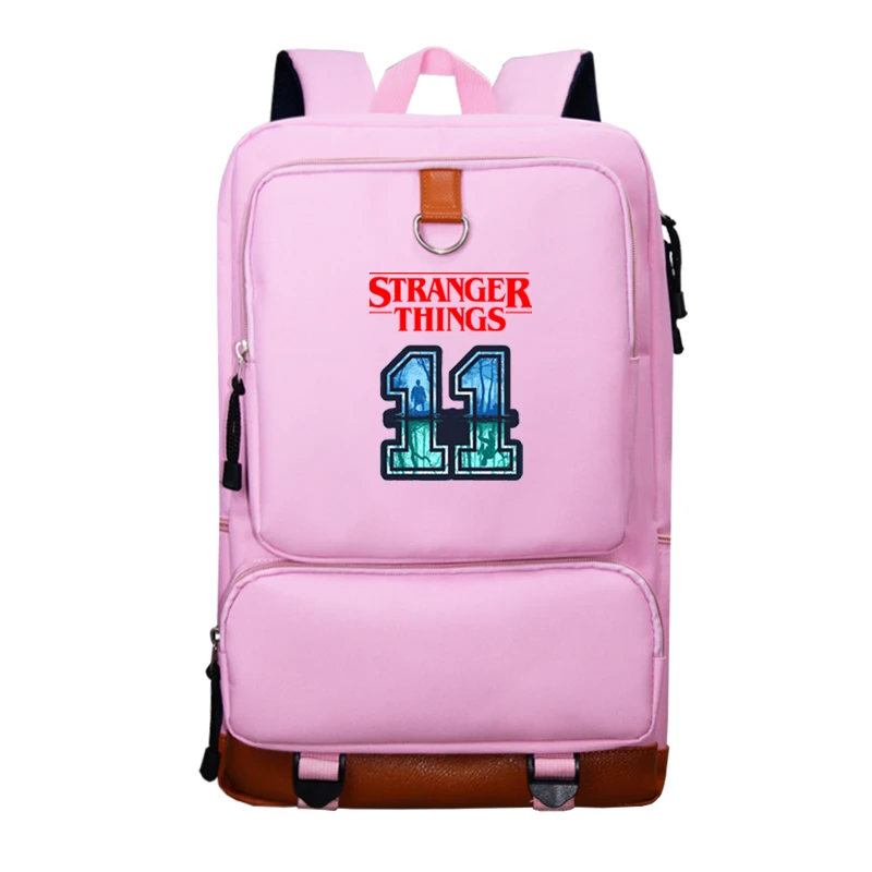 Рюкзак Mochila Stranger Things bolsa 10xl кожаный рюкзак розовый Sac Dos школьные сумки для девочек