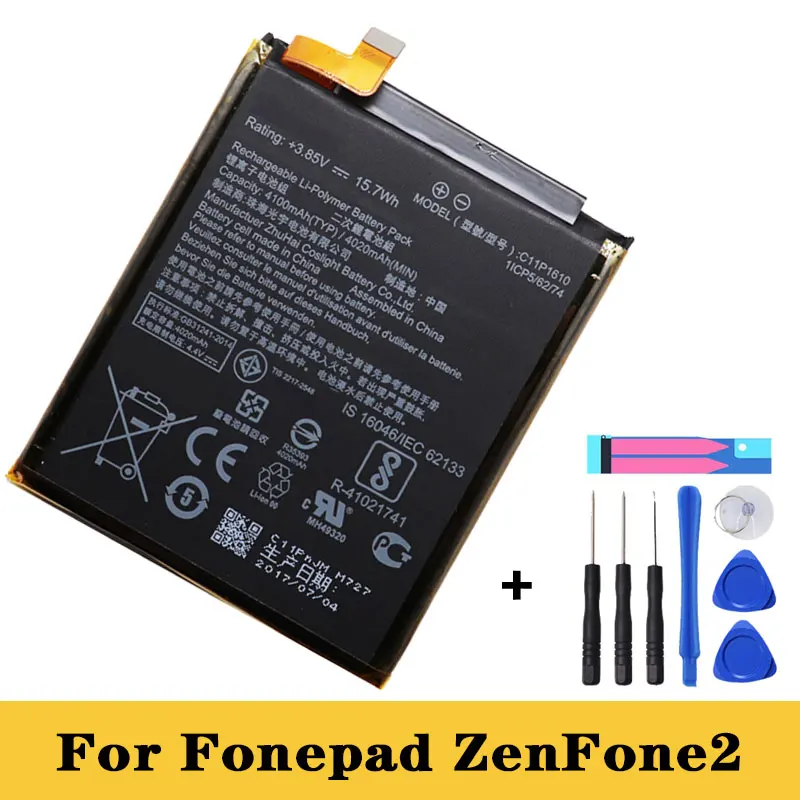 

C11P1610 Original Battery with 4100mAh for Asus Fonepad, ZenFone2, Z008D, ZE551ML, ZE550ML, Z00ADB, ZenFone2 Phone + Free Tools