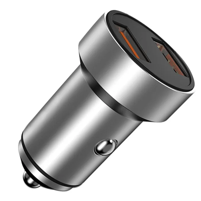 Автомобильное зарядное устройство usb type-C зарядное устройство для быстрой зарядки сплав светодиодный экран зарядное устройство VDX99