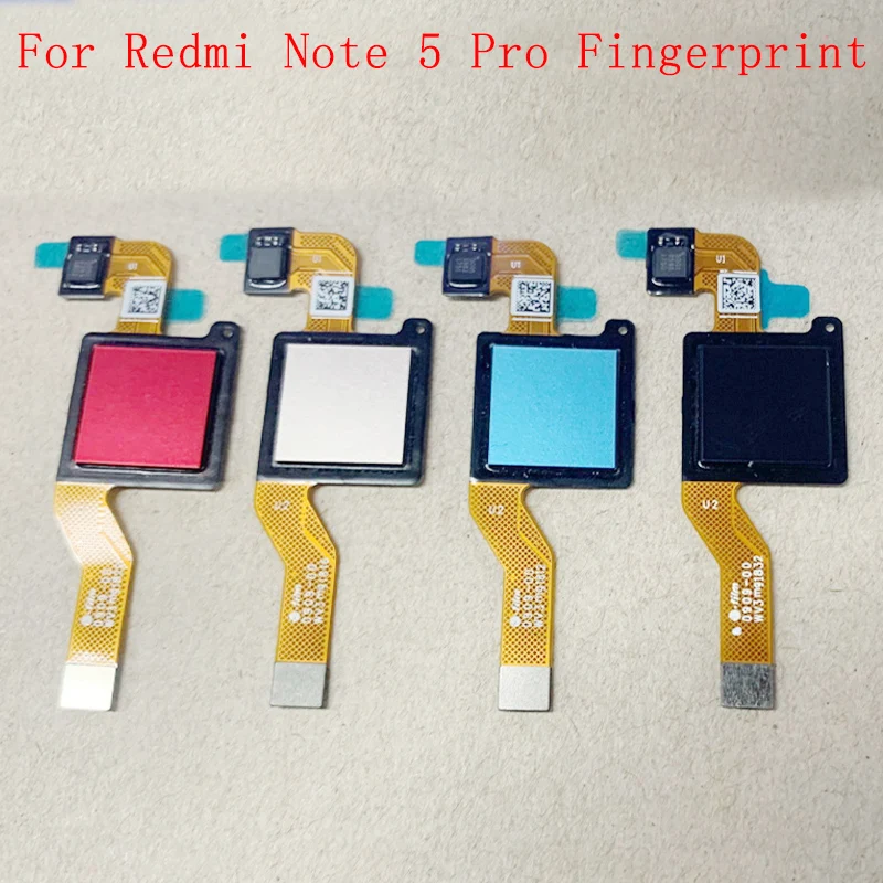 

Кнопка Home датчик отпечатков пальцев гибкий кабель лента для Xiaomi Redmi Note 5 Pro Сенсорный датчик гибкий запасные части