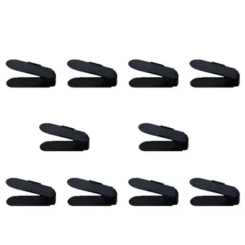

Set of 10 Adjustable Durable space saving Shoe Stand U90A