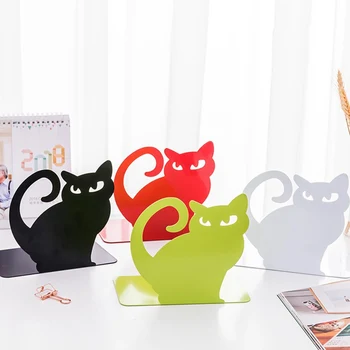 

2 Pcs/Set Book Holder For Reading Cat Metal Bookends Restoring Ancient Ways Desktop Receive Arrange Bookends For Christmas Gifts