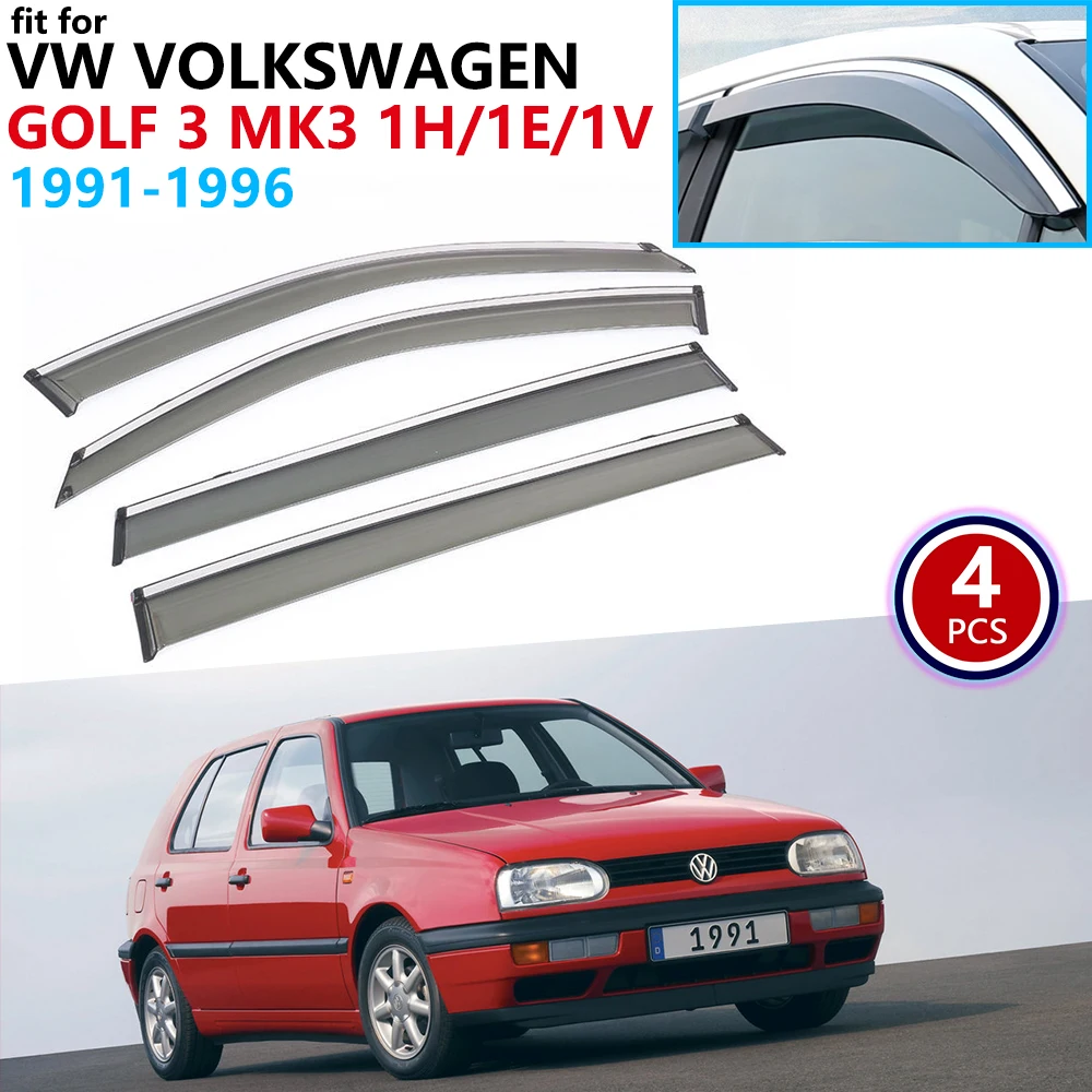Для VW Volkswagen Golf 3 MK3 1H 1E 1V 1991 ~ 1996 оконный козырек вентиляционные навесы защита от