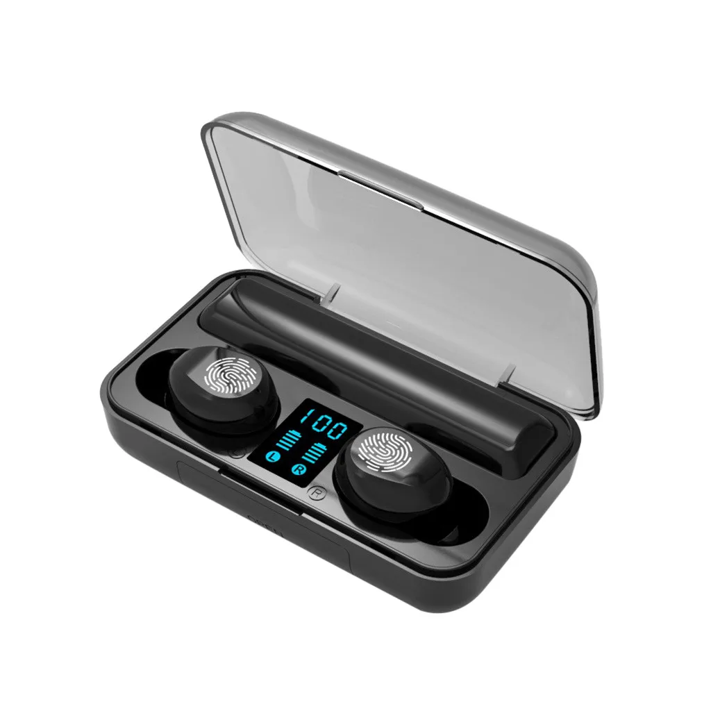 20% Новые F9 беспроводные наушники Bluetooth 5,0 TWS гарнитура HIFI мини-наушники-вкладыши для спорта и бега Поддержка iOS/Android телефонов HD