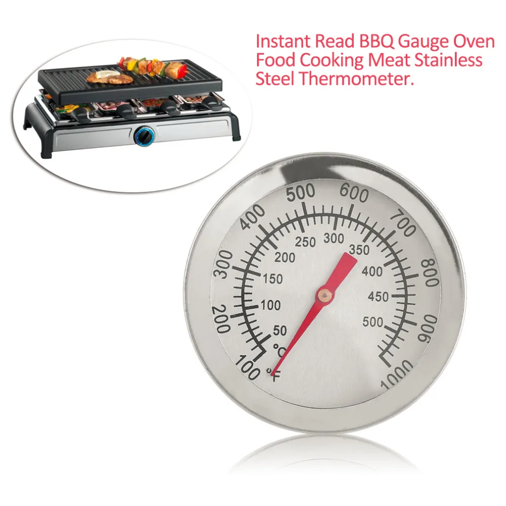 Термометр из нержавеющей стали для мгновенного чтения, термометр для барбекю, печь для приготовления пищи, термометр для мяса, широкий диапазон, кухонный инструмент для выпечки