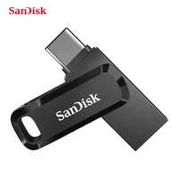 Sandisk-mini pen drive otg usb3.1 (tipo c), 512gb, 256gb, 64gb, 32gb, 150 m/s, otg, memória flash.