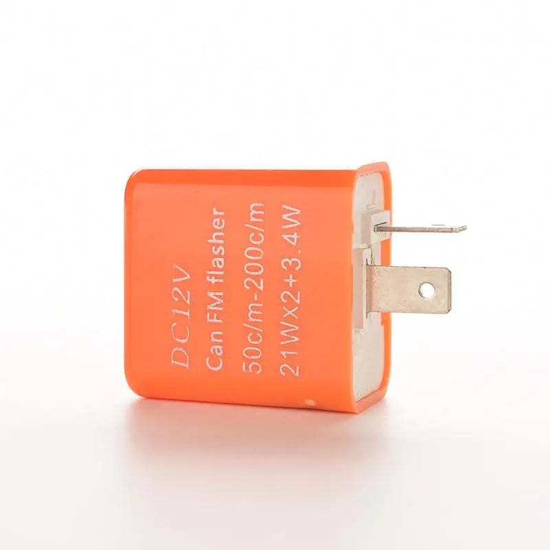 Orange 2 Pins Flasher Relay Fix DC 12V Speed Adjustable Turn Signal Indicator Resistor Orange 2 Pins Flasher Relay Fix DC 12V Speed Adjustable Turn Signal Indicator Resistor