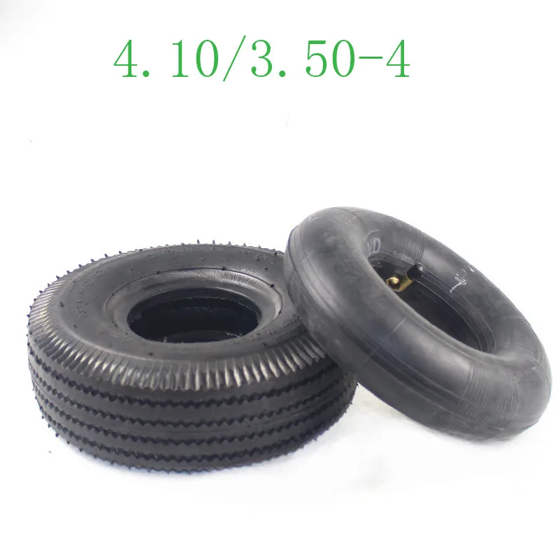 Молния 4,10/3,50-4 410/350-4 резиновые шины ATV Quad Go Kart массивные 4,10-4 камера шины 3,50-4 Электрический скутер - Цвет: inner and outer