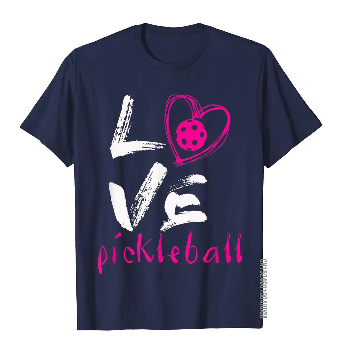 I Love Pickleball T-Shirt Funny Pickle Ball Tee for Player T-Shirt__97A3636navy