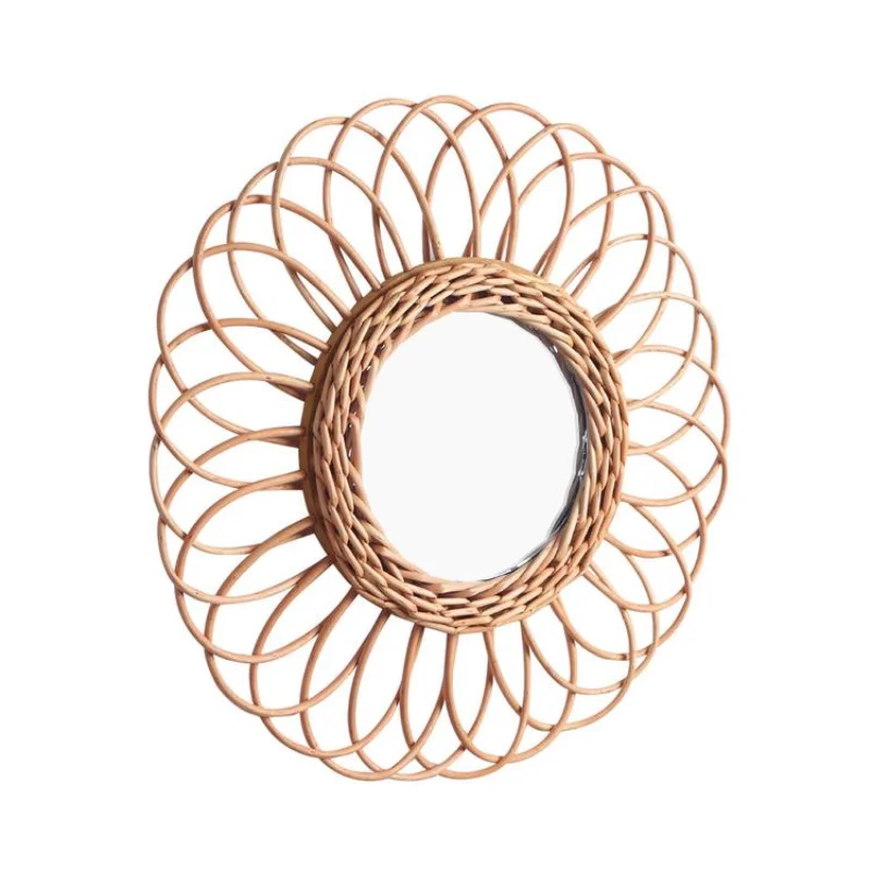 

hot sale Fringed Wall Frame Tapestry For Mirror Decoration Cotton Rope Handmade Woven Tapestry Macrame Ceremony Backdrop