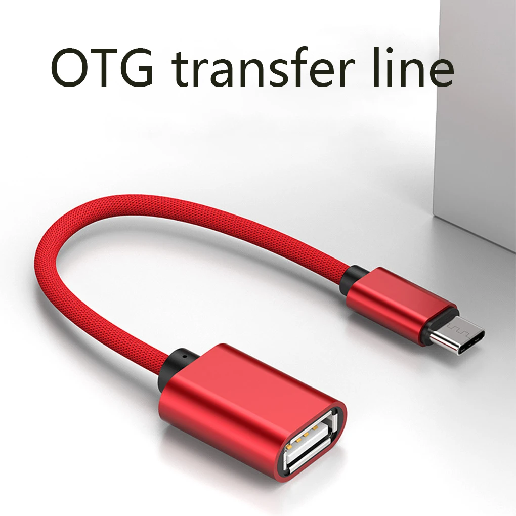 Кабель адаптер USB 3 1 OTG со штекером Type C на гнездо из алюминиевого сплава для