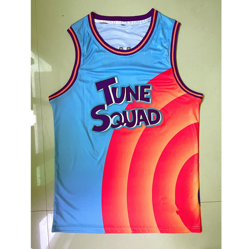 Costume Space Jam James 6 # Movie Tune Squad Maglia Da Basket Set Sports Air Slam Dunk Sleeve Shirt Canotta Uniforme