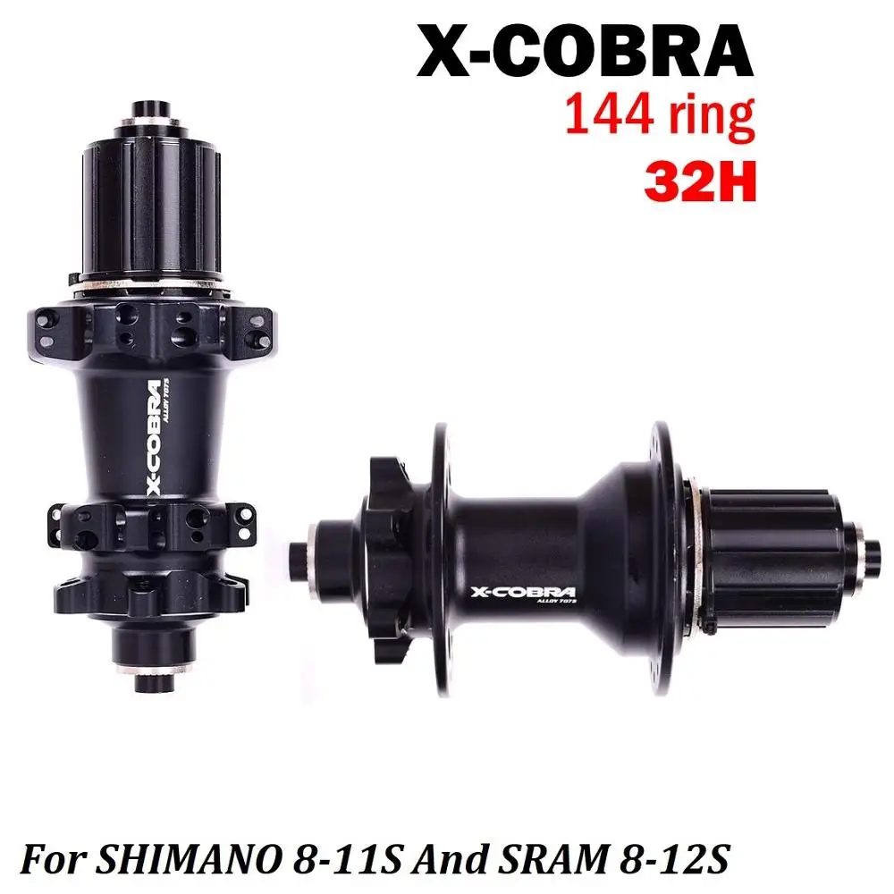 

32H MTB Mountain Bike hubs 4 NBK bearings cubes Bicycle hub 144 click 4 claws hubs QR Thru For Shimano 8 9 10 11s Sram XD 12s