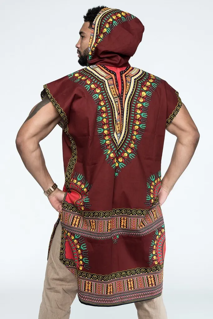 Африканская Мужская футболка с рисунком Дашики халат традиционная одежда с капюшоном Danshiki блузка Анкара Топы Bazin Riche для мужчин индийская одежда
