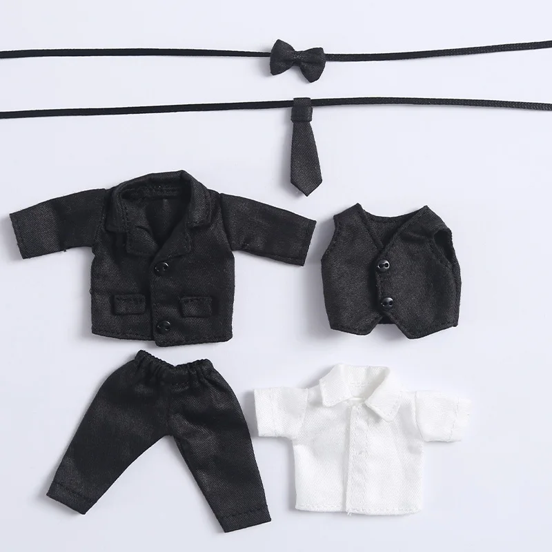 Ob11 baby clothes ob11 suit jacket shirt tie coat pant 6 sets suit doll clothes doll Accessories clothes toys