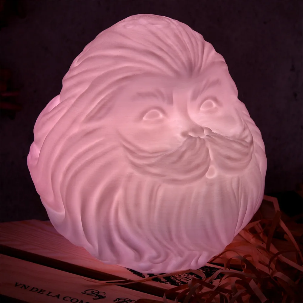 

Santa Claus LED 3d Print Light Christmas Decorative Night Lamp LED 3D Night Light for Children Baby Bedroom USB Pat Touch