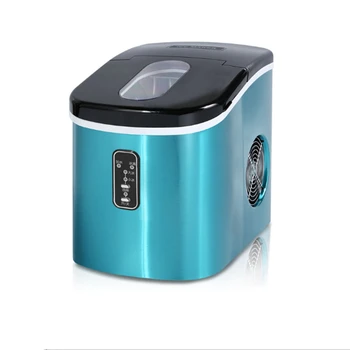 

SUSWEETLIFE Ice maker 16KG mini small commercial household ice maker milk tea shop blue stainless steel ice maker bar coffe shop