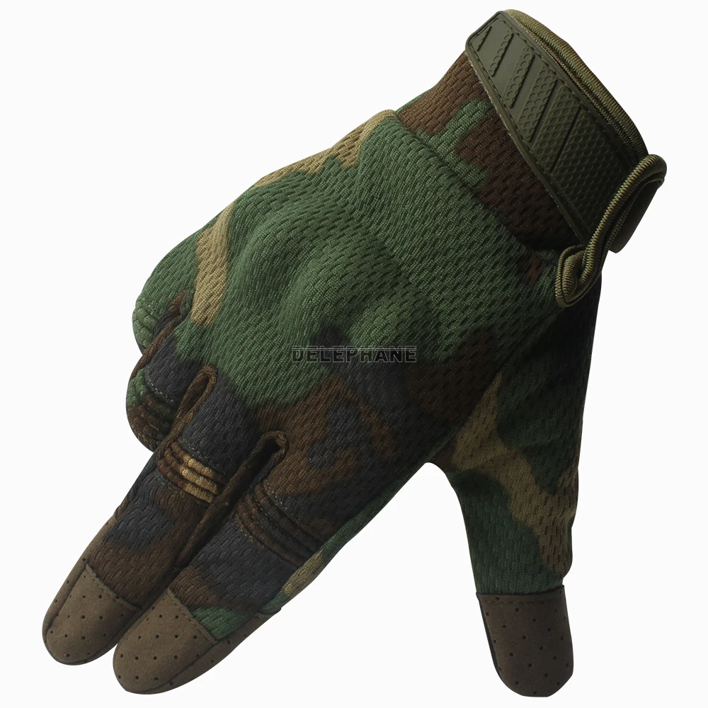 Camouflage NA03 Зимние мужские перчатки для вождения, для мужчин, для телефона, с сенсорным экраном, регулируемые, Нескользящие, для мотоцикла, для велоспорта, для верховой езды - Цвет: Camouflage NA03