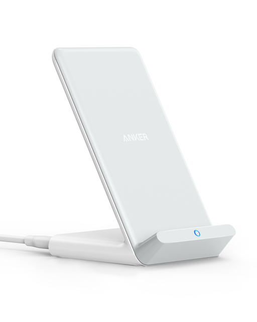 Wireless Charger, 10W Max PowerWave Stand Upgraded, Qi-Certified, 7.5W for iPhone 11, 11 Pro, 11 Pro Max(No AC Adapter)
