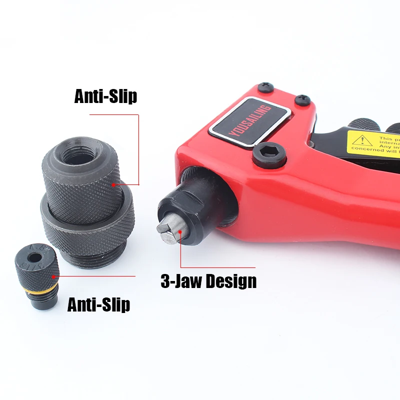 YOUSAILING 8" (200MM) Single Hand Blind Riveter Manual Riveting Tool Rivets Gun BT-958 Rivet Gun Rivet Gun Set