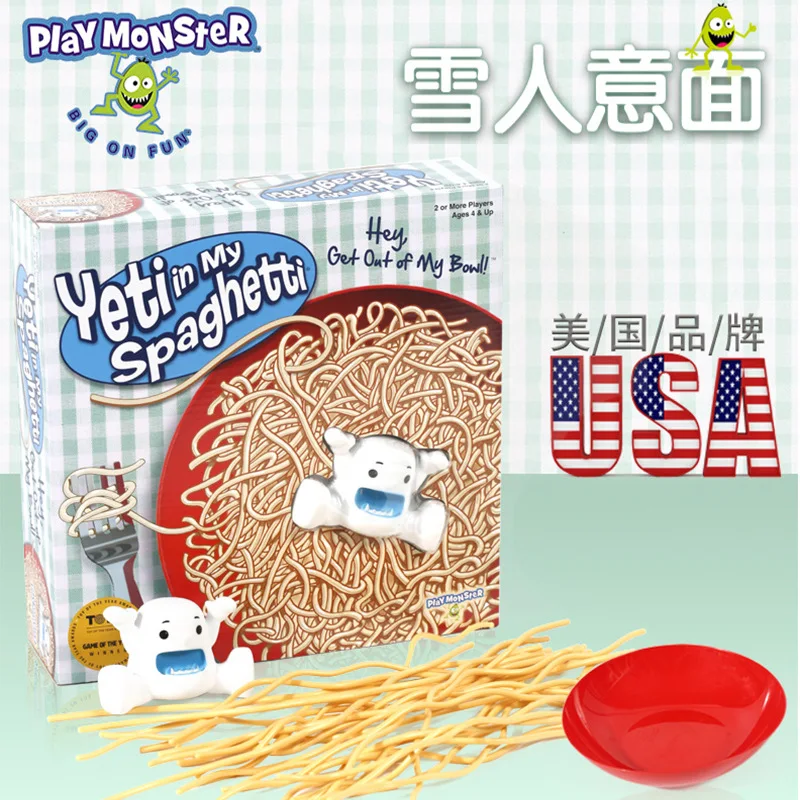 

America Play Monster Snowman Spaghetti Parent And Child Board Game Chouchoule Educational Toy Pick Stick Ice-Breaking Game
