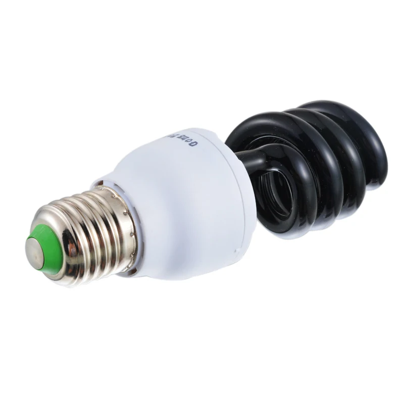 220V E27 15-40W UV светильник лампы УФ ультрафиолетовые люминесцентные CFL светильник лампа Спиральные энергосберегающие черный светильник фиолетовый лампы светильник Инж