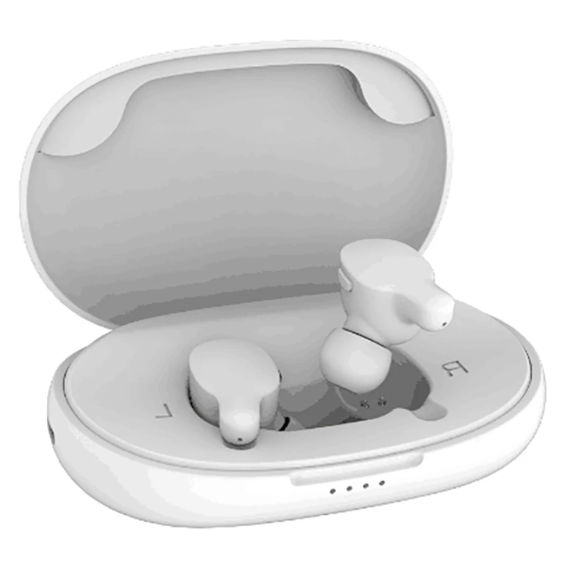 White REMAX HIFI TWS-3 DSP Беспроводная Стерео шумоподавление bluetooth-гарнитура Водонепроницаемая в ухо Музыкальная гарнитура с 2000 мАч power Bank - Цвет: White