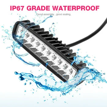 

1pc Car LED Working Lights Bar Flood Spot Beam 9-30V Waterproof 10000LM 6000K