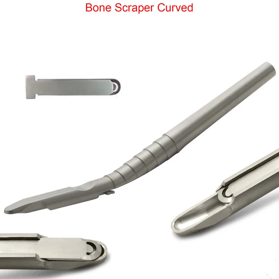 

1 Pcs Dental Implant Bone Scraper Instrument Stainless Steel Tool Surgical Collector Curved