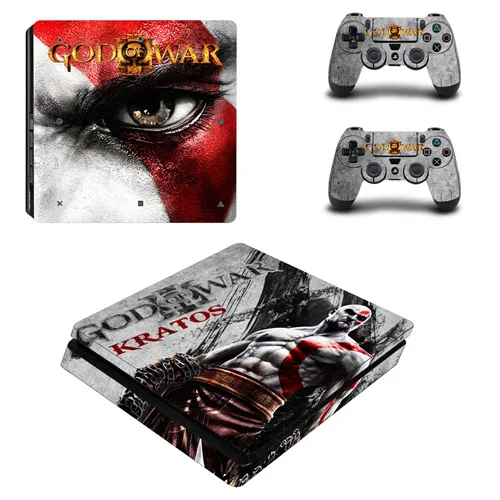 P4SQB0171 Игра God of War полное покрытие лицевые панели PS4 тонкая кожа Виниловая наклейка, стикер для Playstation 4 консоль и контроллер PS4 тонкая наклейка - Цвет: P4SQB0171