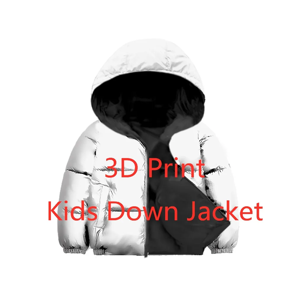 Пользовательский 3D печать Harajuku Сделай Сам ребенок Пальто и куртки/пуховые пальто теплые, зимние, детские леггинсы из хлопка футболки Tops Tees Men Для женщин с длинным рукавом