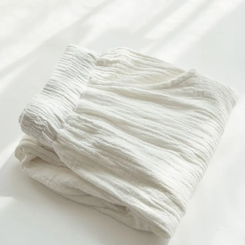 white pants Винтажные хлопковые льняные женские брюки с эластичным поясом на весну и лето, женские повседневные Прямые брюки, длинные спортивные штаны для женщин C6073 - Цвет: white pants