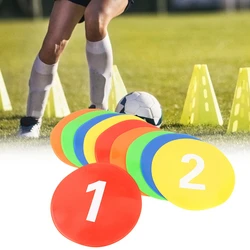 10PCS/set Football Marker Soccer Cones Sport Equipment Football Field Digital Sign Basketball Soccer Training Number Floor Spot