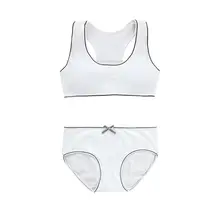 1 комплект, подростковое кольцо бюстгальтера для девочек-подростков, свободное нижнее белье, хлопковое мягкое тренировочное нижнее белье для студентов