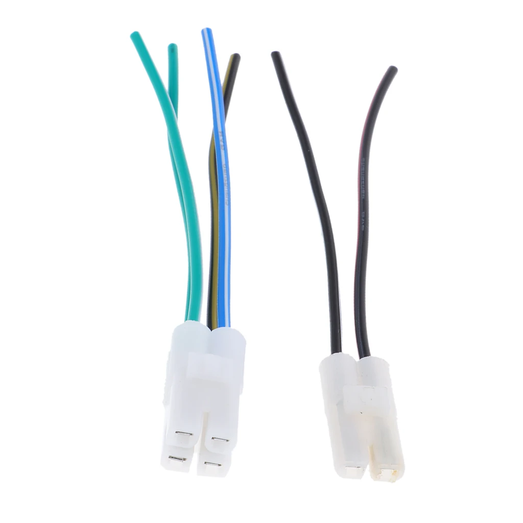 Igniter Connection Cable Assembly Motorcycle Engine Parts 2pcs Ignition Wires with Two-hole and Four-hole for CG150