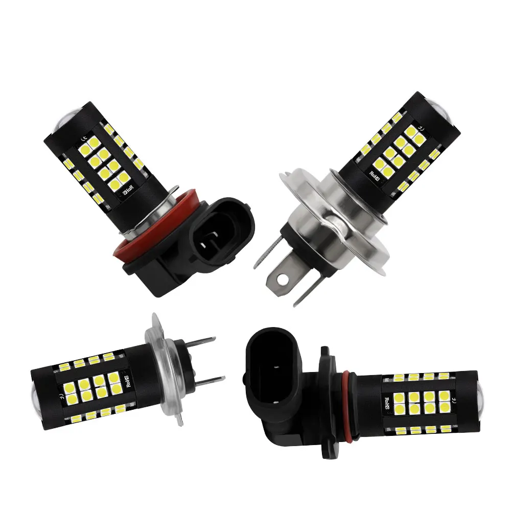1 шт. H4 H7 H8 H11 H10 9005 9006 12 V-24 V светодиодная универсальная подсветка в машину проектор противотуманная фара дальнего света фары лампы сине-белые красный автомобиль свет
