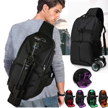 

Multi Function Video Photo Digital Camera Shoulders Padded Backpack Bag Case Waterproof camera shoulder bag Shockproof Small Bag
