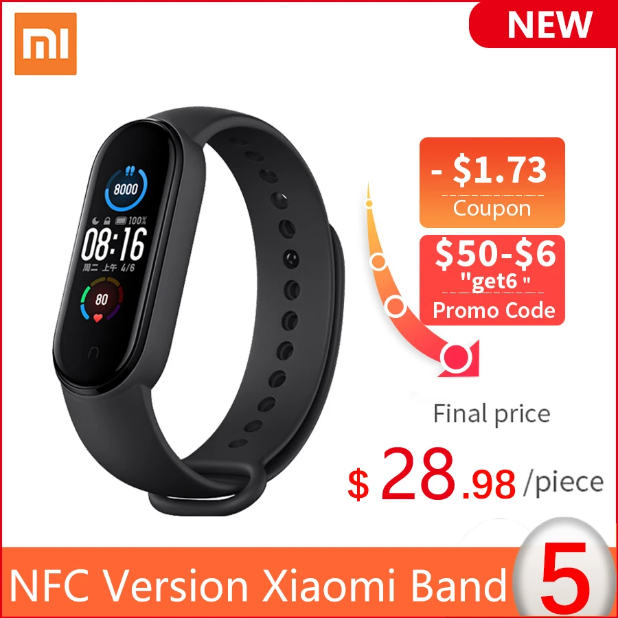 xiaomi mi band 5 smart wristband