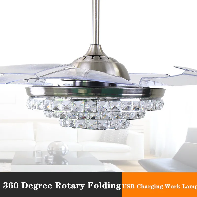 

Frequency Conversion Invisible Fan Lighting Restaurant Living Room Fan Lighting Household Simple Modern Invisible Fan Lighting