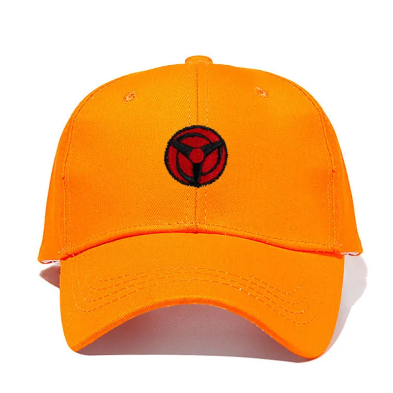 Uchiha Obito Kakashi Sharingan Dad Hat Хлопковые бейсболки Наруто бейсболка с вышивкой - Цвет: Оранжевый