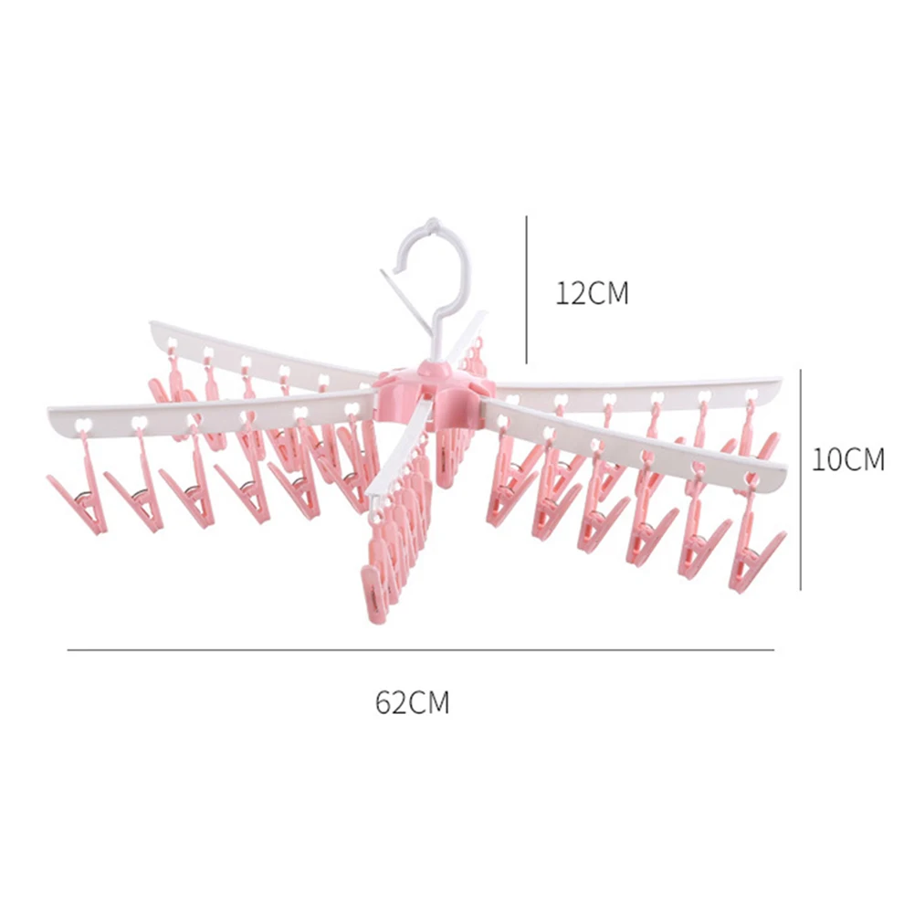 36 зажимов прищепка носки Нижнее белье сушилка ветрозащитная складная вешалка для одежды предотвращает скользкий ветер. Не беспокойтесь о
