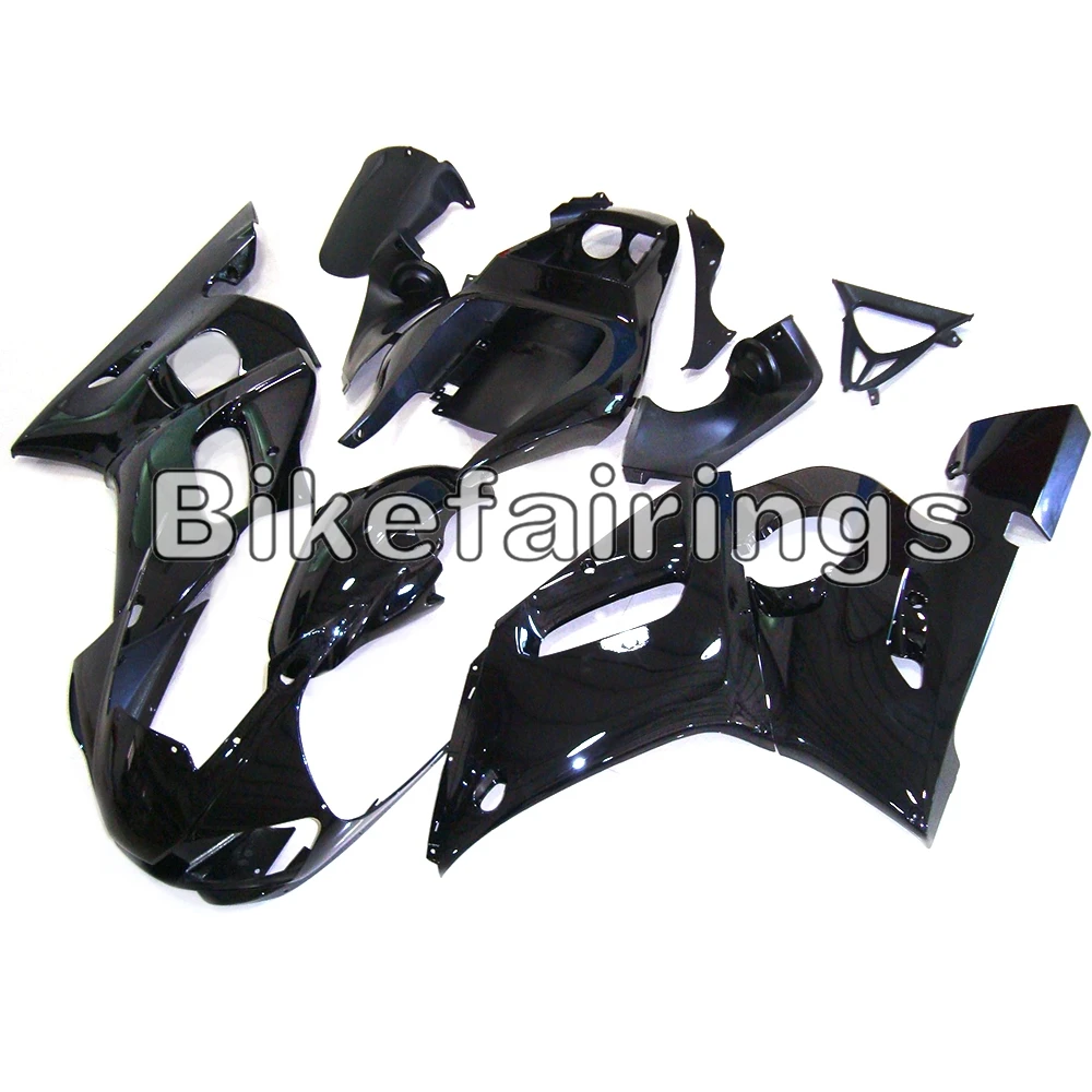 Sportbike капоты для Yamaha YZF-600 R6 1998 1999 2000 2001 2002 R6 впрыска ABS сенсорный экран полный черный Чехлы