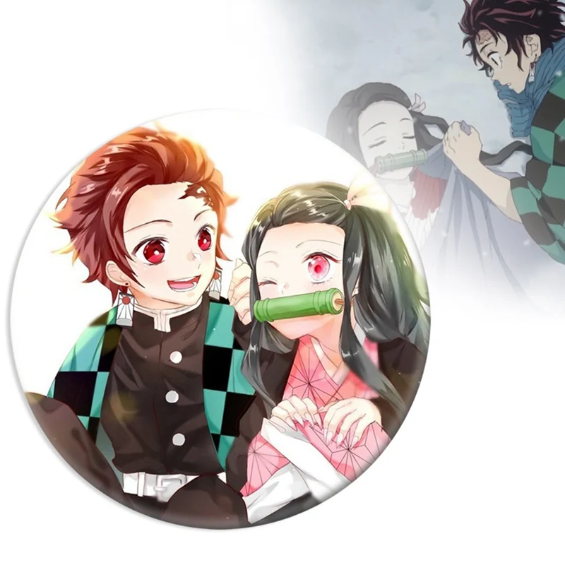 Аниме Demon Slayer: Kimetsu No Yaiba Kamado Tanjirou Nezuko Agatsuma Zenitsu косплей реквизит круглые