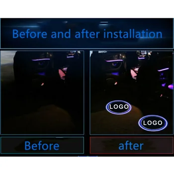 

4PCS Welcome Courtesy Door Light LED Projector Lamp Shadow Car Logo For BMW