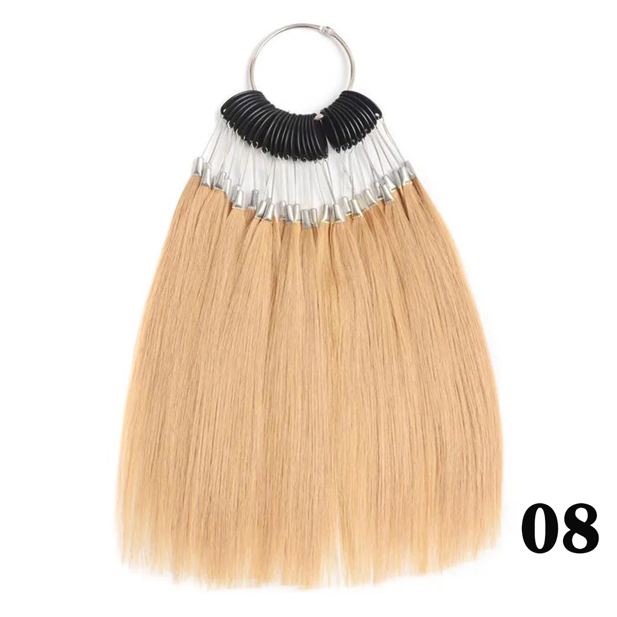 100% human hair colorin color chart hair strands test rings For beauty salon hairdressing salon supplies on rings